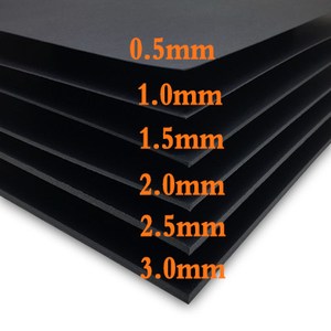 Offre Spéciale 180gsm 300gsm 70x100cm pâte de bois vierge papier noir épais/feuille de carton carton de couleur noire - Product Image 6