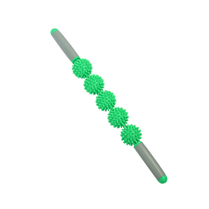 男女兼用エクササイズトレーニング痛みを和らげるボディ筋肉リラックスギアPVCヨガマッサージローリングスティックハンドヘルドセラピーバックフット - Product Image 6