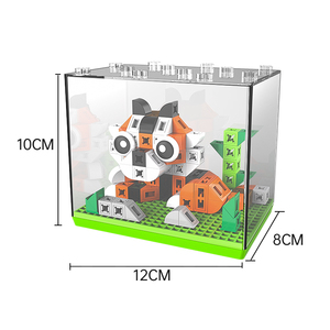 Pungrow tùy chỉnh unisex trẻ em nhựa loạt vật nuôi hổ Đồ chơi mô hình hiển thị bán buôn khối xây dựng món quà chắp vá với nhau - Product Image 6