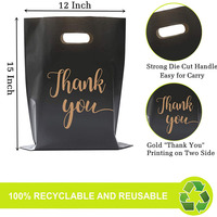 Sac d'Achats en Plastique Personnalisé avec Logo LDPE, Poignée, Petit Sac d'Emballage pour Vêtements en Gros