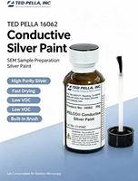 Adhesivo Conductor de Plata TED PELLA, Consumibles Especializados para Microscopio Electrónico de Barrido (SEM) 16062, Preparación de Muestras