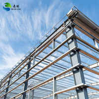 Cadre de portail isolé moderne Bâtiment de construction industriel préfabriqué Structure métallique légère modulaire Entrepôt de stockage