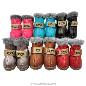 Chaussures d'hiver chaudes pour chiens Bottes de <span class=keywords><strong>neige</strong></span> imperméables Chaussures d'extérieur antidérapantes pour chiens - Product Image 1