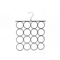 LM1054 Vente en gros de crochets ronds pour foulards en fil métallique avec 16 anneaux et revêtement en PVC