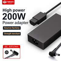 Pour HP OMEN Pavilion Gaming 15 17 Compatible 200W adaptateur secteur chargeur d'ordinateur portable avec cordon d'alimentation support de charge et supports