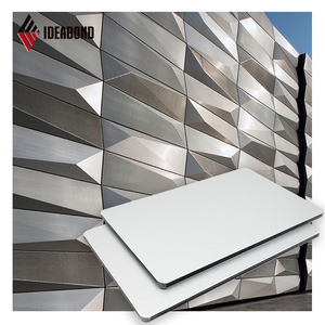 Ideabond <span class=keywords><strong>ACP</strong></span> bên ngoài kim loại trang trí ốp 4 mét PE pvdf lớp phủ nhôm Composite bên ngoài tấm Tường - Product Image 1