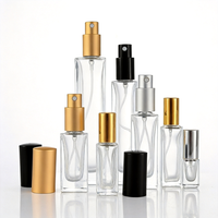 Flacon pulvérisateur en verre transparent personnalisé vide de 10 ml pour cosmétiques et parfums