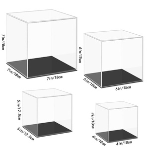 Xách tay rõ ràng Acrylic hiển thị trường hợp cho sưu tầm đồ chơi lưu trữ nhà hiện đại tổ chức thay thế kính trường hợp cho hành động - Product Image 5