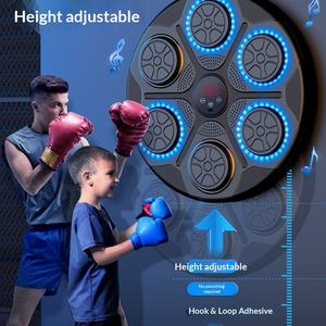 Machine de boxe musicale intelligente murale Bluetooth, cible de frappe électronique pour entraînement de réaction et <span class=keywords><strong>fitness</strong></span> à domicile - Product Image 5