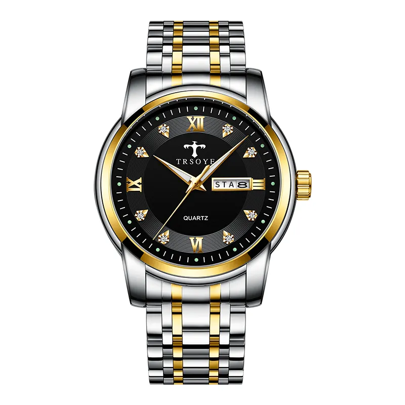 TRS838 TRSOYE מפעל סיטונאי ייצור יוקרה שלו ושלה שעונים זוג עם מחיר מצוין מותאם אישית לוגו שעון באיכות גבוהה
