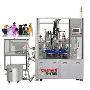 Cosmati Mini Parfum Fles Bottelen Vullen Productielijn Automatische Glazen Flesje Sluitmachine Orale Flesjes Vulmachine