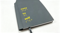 Carnet tactile braille à couverture rigide, journal d'accessibilité pour les aveugles et les malvoyants, personnalisable