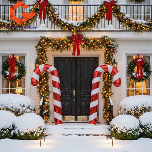 Bâtons de bonbons de Noël gonflables personnalisés, boules miroir, sphères, décorations gonflables de Noël, gros bâtons de bonbons brillants - Product Image 2