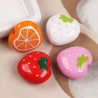 Hot Koop 19x20mm Effen Kleur Cartoon Fruit Acryl Hart Kralen DIY Telefoon Ketting Armband Ketting Oorbel Sieraden Maken RT0727