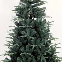 Hochwertiger Künstlicher Weihnachtsbaum mit Standfuß PVC Realistische Feiertagsdekoration für Zuhause Büro & Gewerbliche Nutzung