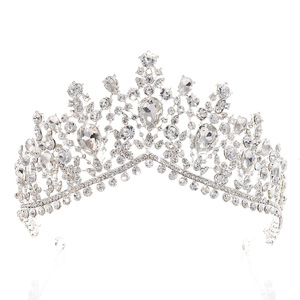Meistverkaufte Legierung Braut-Haarkrone mit Strass in Silber & Gold für Damen Hochzeits-<span class=keywords><strong>Tiara</strong></span> Stirnband - Product Image 6