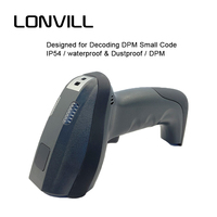 LONVILL Lector de código de barras DPM de alta precisión USB RS232 Escáner de código de mano industrial