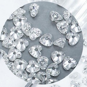 Moissanite Heart-Shaped Loose Stone Super White D Grade Ex Cut For Jewelry Making - Product Image 3