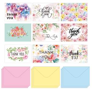 Tarjetas de Felicitación de Cumpleaños de Papel Recubierto con Acabado Liso Premium, Tarjetas Plegables con Sobre para Amigos y Familiares - Product Image 5