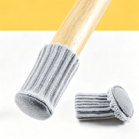 Protections de sol pour meubles réutilisables, antidérapantes, réduisant le bruit, épaisses, en tricot élastique, chaussettes pour pieds de canapé et de chaise