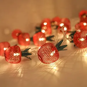 Guirlande lumineuse led en maille métallique, accessoires de noël à personnaliser