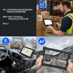 Tableta Robusta de 10.1 Pulgadas con Escáner de Código de Barras 2D, 4G LTE, WiFi, GPS, NFC, Tableta Industrial IP67 Resistente al Agua, Legible Bajo la Luz Solar, con Huella Dactilar - Product Image 5