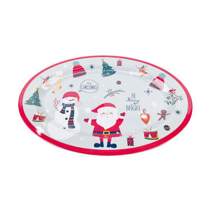 أطباق بلاستيكية من الميلامين بالجملة من المصنع الصيني، صواني عشاء، أدوات مائدة آمنة للطعام، أدوات مائدة لعيد الميلاد - Product Image 3