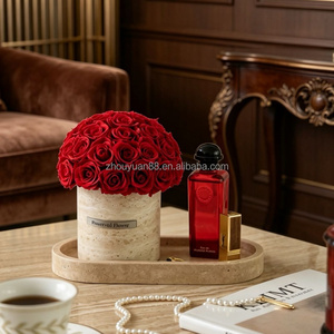 Bouquet di Rose Bianche Stabilizzate <span class=keywords><strong>in</strong></span> <span class=keywords><strong>Vaso</strong></span> di Terracotta, Rose Eterne all'Ingrosso per Decorazioni Domestiche - Product Image 4