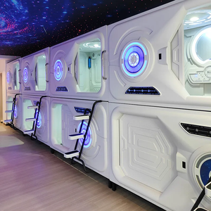 Capsula per <span class=keywords><strong>Dormire</strong></span> Moderna Tipo Space Pod Costruzione Durevole in Metallo ed Ecologica in ABS Sicura per Hotel Dormitori Negozi - Product Image 2