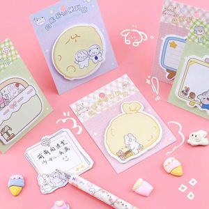 Kawaii Daily Life Series <b>Memo</b> <b>Pads</b> Korean Cute Stationery Self-Adhesive Magnetic Features PET Material for Office School Use - Product Image 6