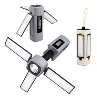 Lanterne de camping rechargeable à LED pliable et télescopique pour une utilisation en extérieur dans une tente de camping