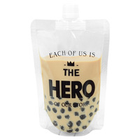 Sac transparent de boisson d'emballage de sachet liquide avec la poche de bec de boisson d'emballage en plastique