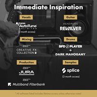 Interfaz de Audio M-AUDIO M-Track Duo HD, Grabación de 24 bits y 192 kHz, Transmisión USB-C, 2 Entradas XLR TRS, 2 Salidas TRS, Paquete de Software