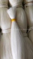 Extensions de cheveux de chèvre cheveux de queue de yak type droit