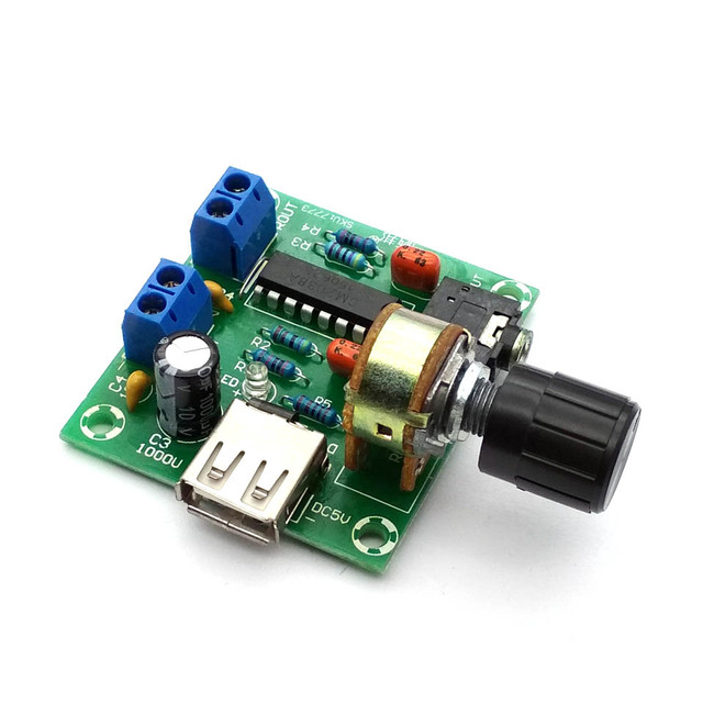5V Mini Amplifier AC and DC USB Small Power Amplifier PM2038 Power Amplifiers 5Wx2 High-fidelity Product