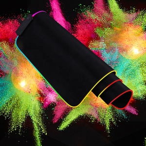 Tấm lót chuột chơi game RGB mềm, kích thước lớn, phát sáng RGB LED, bề mặt rộng, đế cao su chống trượt, tấm lót bàn phím máy tính, sản xuất tại nhà máy - Product Image 4