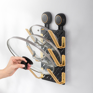 Potente organizzatore di stoccaggio resistente all'olio scaffali da cucina scaffali coperchio per pentole portaoggetti coperchio per pentole coperchio per pentole - Product Image 1