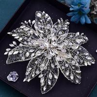 Diadème de mariée en diamants de haute qualité, fait à la main, avec des perles et des strass, peigne pour cheveux de mariage