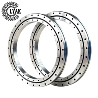 Roulement à rouleaux croisés LYAK XSU080318 en acier chromé avec joint en caoutchouc, pour table tournante, 280x355x22.4mm, pour applications robotiques