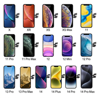 Écran OLED souple pour iPhone X XS Max 11 12 13 14 15 Pro Max Series – Remplacement d'écran de qualité originale avec numériseur tactile