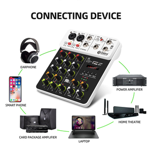 Console de mixage <span class=keywords><strong>audio</strong></span> Debra V4, <span class=keywords><strong>carte</strong></span> son pour <span class=keywords><strong>PC</strong></span>, enregistrement, réverbération, interface <span class=keywords><strong>audio</strong></span>, console de mixage DJ, interfaz - Product Image 2
