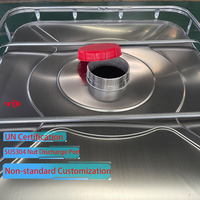 Contenitore IBC in Acciaio Inox da 2000L con Miscelatore Regolabile per Miscelazione Liquidi