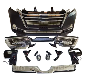 Kit de carrocería de modificación automática para Yo Ta Hiace Mini Bus Crowl incluye parachoques delantero y trasero con luces traseras de Faro de rejilla - Product Image 6
