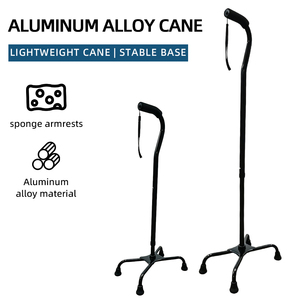 Adjustable Folding Cane <strong>Walking</strong> <strong>Stick</strong> For Adults 155-183cm Height 83-93cm 5 Settings Lightweight Aluminum - Product Image 1