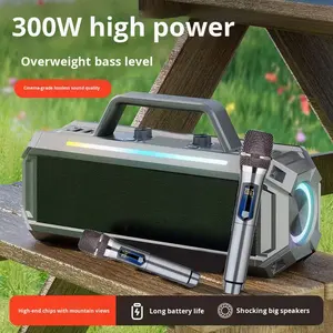 Maison à volume élevé pour haut-parleur Bluetooth pour karaoké extérieur Audio carré qualité de <span class=keywords><strong>danse</strong></span> 10W Subwoofer RGB LED batterie d'éclairage - Product Image 4