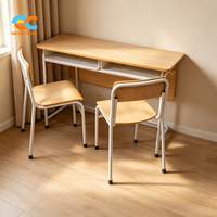 Solutions Personnalisables : Ensemble Bureau et Banc d'Étude Ergonomique Robuste pour Élèves du Primaire (Vente en Gros)