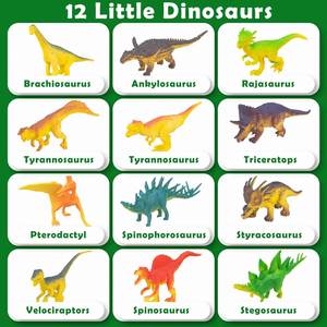 ชุดของเล่นไดโนเสาร์ขนาดใหญ่ รถบรรทุกไทแรนโนซอรัส พร้อมไดโนเสาร์ 12 ตัว - Product Image 4