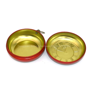 Vintage Pocket Watch Shaped Round Tin <b>Box</b> Custom Printed Novelty <b>Metal</b> Tin Can for Tea Candy Chocolate Gift Packaging - Product Image 6