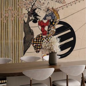 <span class=keywords><strong>Akita</strong></span> Geisha de Japón papel de pared 3D decoración del hogar mural papel tapiz - Product Image 3