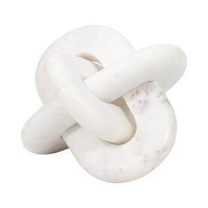 Scultura a nodo in marmo per l'arredamento del soggiorno, decorazione da tavolo per bagno, ufficio, mensola, ingresso, consolle. - Product Image 1